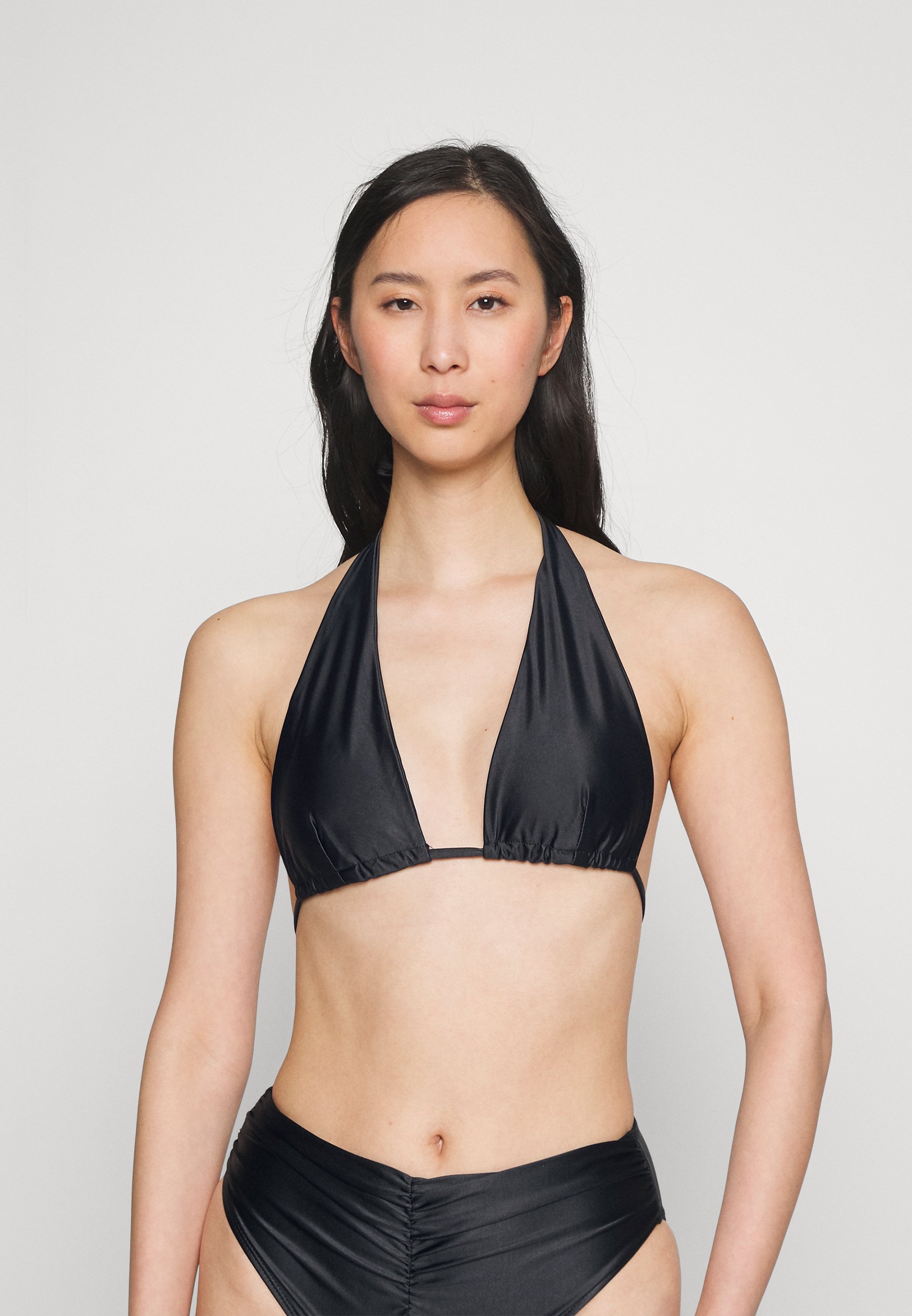 ruched halter bikini